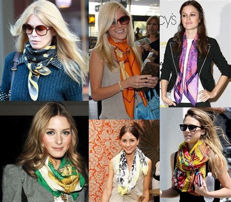 celebrities hermes scarf